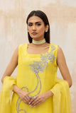 Syah - Tilismi - Raw Silk - Lime-Yellow - 3 Piece