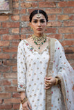 Syah - Mehrama - Raw Silk - White - 3 Piece