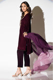 Insia Sohail - Plum Velvet - Plum - 2 Piece - Studio by TCS