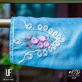 Urooj Fahd - Pale Turquoise Pure Viscose Silk - 3 PC