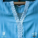 Urooj Fahd - Pale Turquoise Pure Viscose Silk - 3 PC