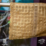 Urooj Fahd - Self Cotton Organza Copper - 2 PC