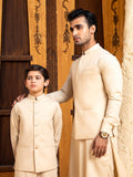 Shahjahan - Ivory Skin Kurta Trouser With Waistcoat - 3 Piece