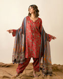 Ayla Studio - PRINTED ESSENTIAL 2 Piece CO-ORD - Sage - poly-viscose - green