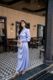 Syah - Cinder Dress - Ice Blue - Stain - 1 Piece
