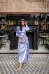 Syah - Cinder Dress - Ice Blue - Stain - 1 Piece