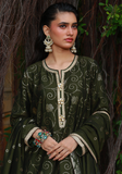 Huma Adnan - Iqra - Jamawar - Olive - 3 Piece