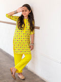 Kidoz Kloset - Daisy Printed Yellow Kurta For Girl