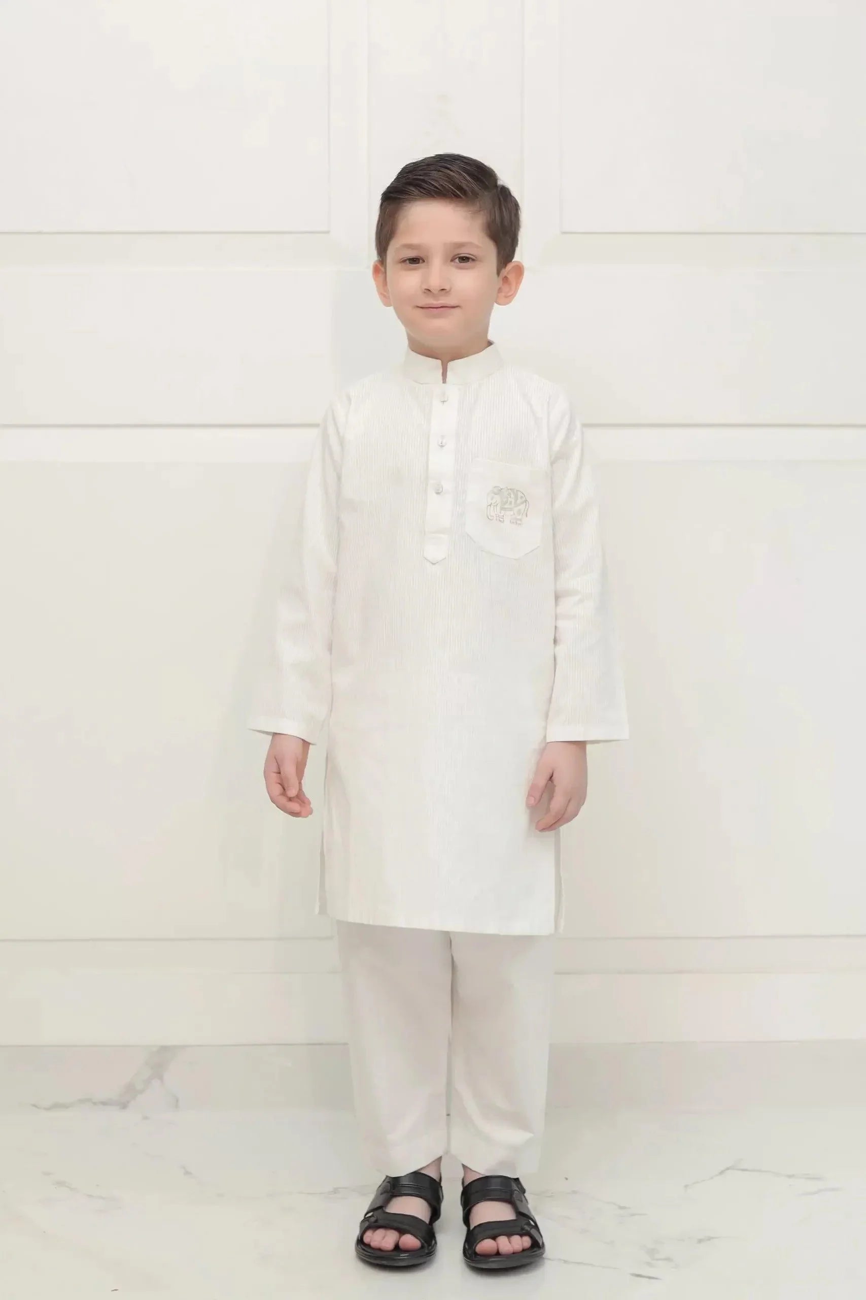 Shehrnaz - SHKK-984 - White - Block Print - 2 Piece - Studio by TCS