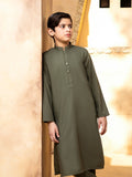 Shahjahan - Army Green Kurta Trouser - 2 Piece