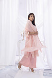 Sadia Aamir - Shafaq - Pink - Khaddi Net - 3 Piece