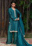 Huma Adnan - Arwina - Jamawar - Sea Green - 3 Piece