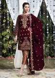 Laleen Maroon Fantasy 3 Piece Suit