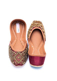 JootiShooti - Egyptian Gold in Maroon - Studio by TCS