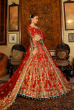 Arif Ashraf - Gulaboo - Red - Raw Silk and Katan Organza - 3 Piece