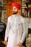 Arif Ashraf - Motiya - Ivory White - Raw Silk - 2 Piece
