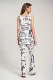 Salahuddin Pasha - Silk Co-ord set For Women - White - 2 Piece