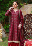 Huma Adnan - Reha - Silk - Maroon - 3 Piece