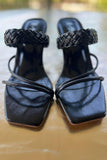 Milli Shoes - Braided High Heels - Black - 1618