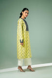 FOZIA KHALID - Lime Crew Neck Tunic - Cotton - 1 Piece