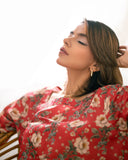 Ayla Studio - PRINTED ESSENTIAL 2 Piece CO-ORD - Golden Spice - poly-viscose - red