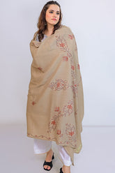 Ayla Studio - EMBROIDERED PASHMINA SHAWL - KALISA - Beige - 1 Piece