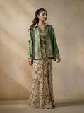 Maheen Khan - Pure Silk Ruhe Jacket For Women - Biege - 1 Piece