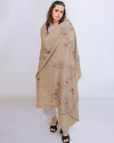 Ayla Studio - EMBROIDERED PASHMINA SHAWL - KALISA - Beige - 1 Piece