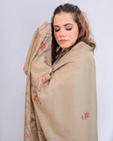 Ayla Studio - EMBROIDERED PASHMINA SHAWL - KALISA - Beige - 1 Piece