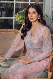 Malook - Leena - Pink - Organza Shirt & Raw Silk Trouser - 2 Piece - Studio by TCS
