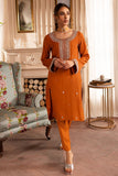 Allure by Ih - BELLA - Orange Rust - Raw Silk & Organza - 3 Piece