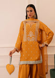 Allure By Ih - Honey Burn Thai Silk Suit For Women - Honey Mustard - 3 Piece
