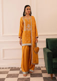 Allure By Ih - Honey Burn Thai Silk Suit For Women - Honey Mustard - 3 Piece