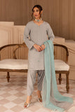 Allure by Ih - SELENA - Cloud Grey - Raw Silk & Organza - 3 Piece