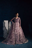 Maria Osama Khan - Lavina Lilac Organza / Raw Silk Suit For Women - 3 Piece