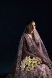 Maria Osama Khan - Lavina Lilac Organza / Raw Silk Suit For Women - 3 Piece