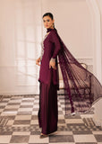 Allure By Ih - Raisin Thai Silk Suit For Women - Deep Purple - 3 Piece