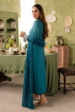 Allure by IH - MAHIRA - Teal - Medium Raw Silk & Chiffon - 3 Piece