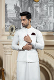 Shahjahan - Boski Offwhite Kurta Trouser with Waistcoat For Men