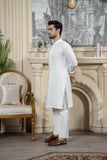 Shahjahan Off white Soft Cotton Kurta Trouser 2 Piece Suit