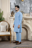 Shahjahan SKy Blue Kurta Trouser 2 Piece Suit