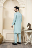 Shahjahan Aquamarine Kurta Trouser 2 Piece Suit