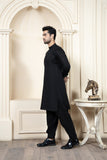 Shahjahan - Black Soft Cotton Kurta Shalwar For Men
