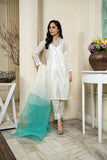 Laleen - Gohar Katan Silk Suit For Women - Off white - 3 Piece