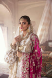 Maria Osama Khan - Arya - 003 with Shawl - Off-White - Raw Silk - 3 Piece - Studio by TCS