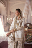 Maria Osama Khan - Arya - 003 with Shawl - Off-White - Raw Silk - 3 Piece - Studio by TCS