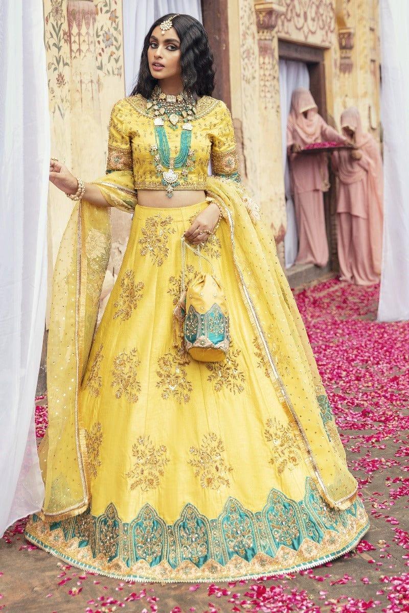 Maria Osama Khan - Yasmin - 005 - Yellow - Lehenga Choli - Studio by TCS