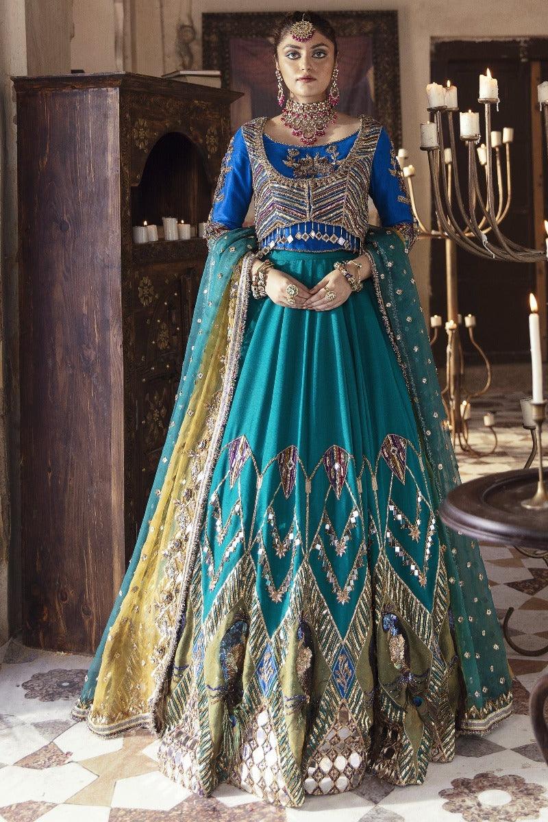 Maria Osama Khan - Riwayat - 008 - Gold - Lehenga - Choli - Studio by TCS