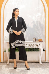 Anayra Amal - Simt - Black - Dull Silk - 2 Piece