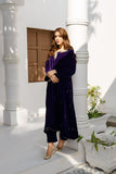 Anayra Amal - Arsh - Purple - Velvet - 2 Piece